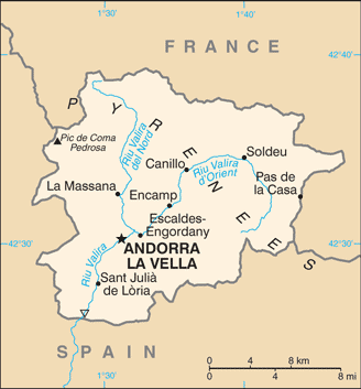 map Andorra