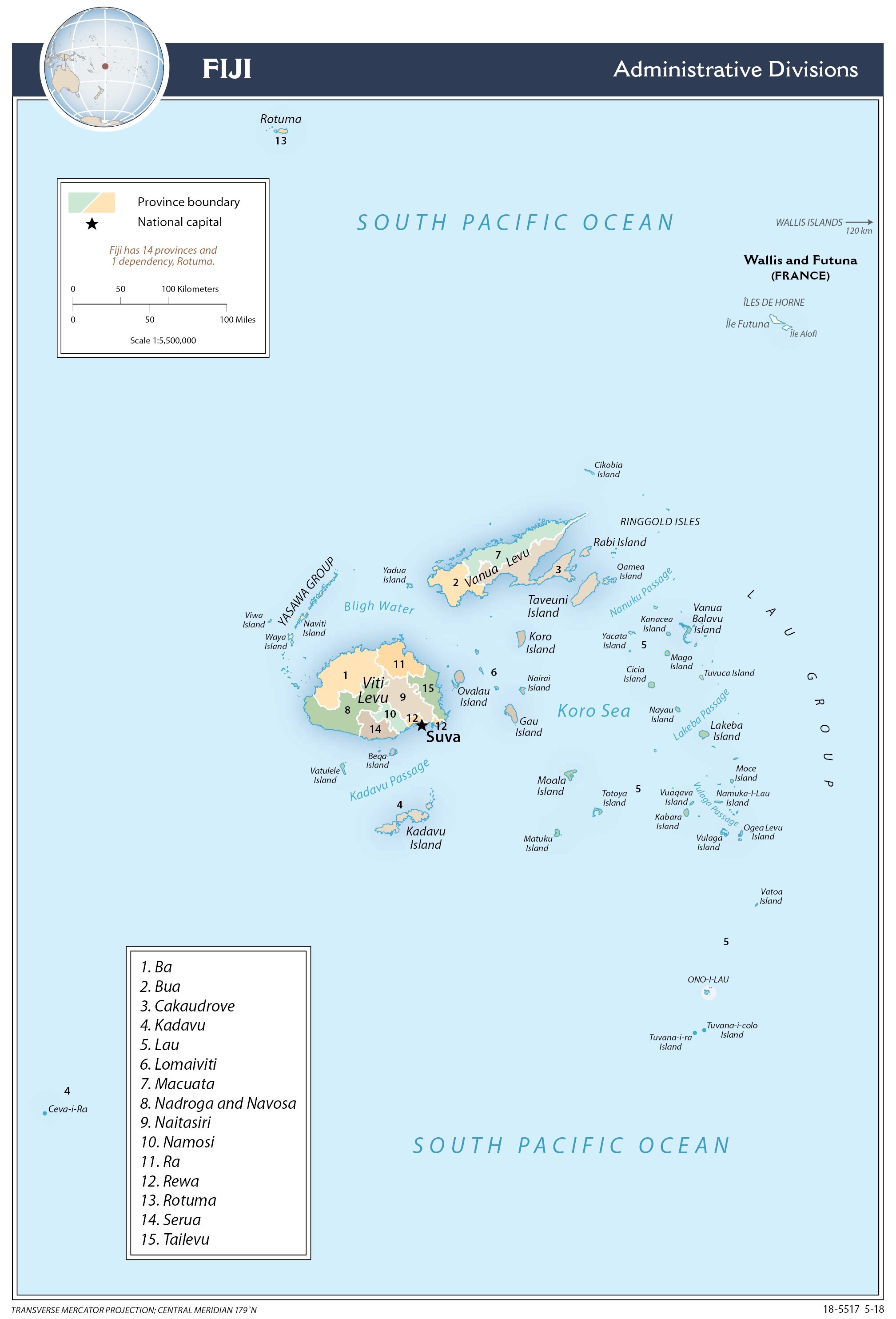 map Fiji