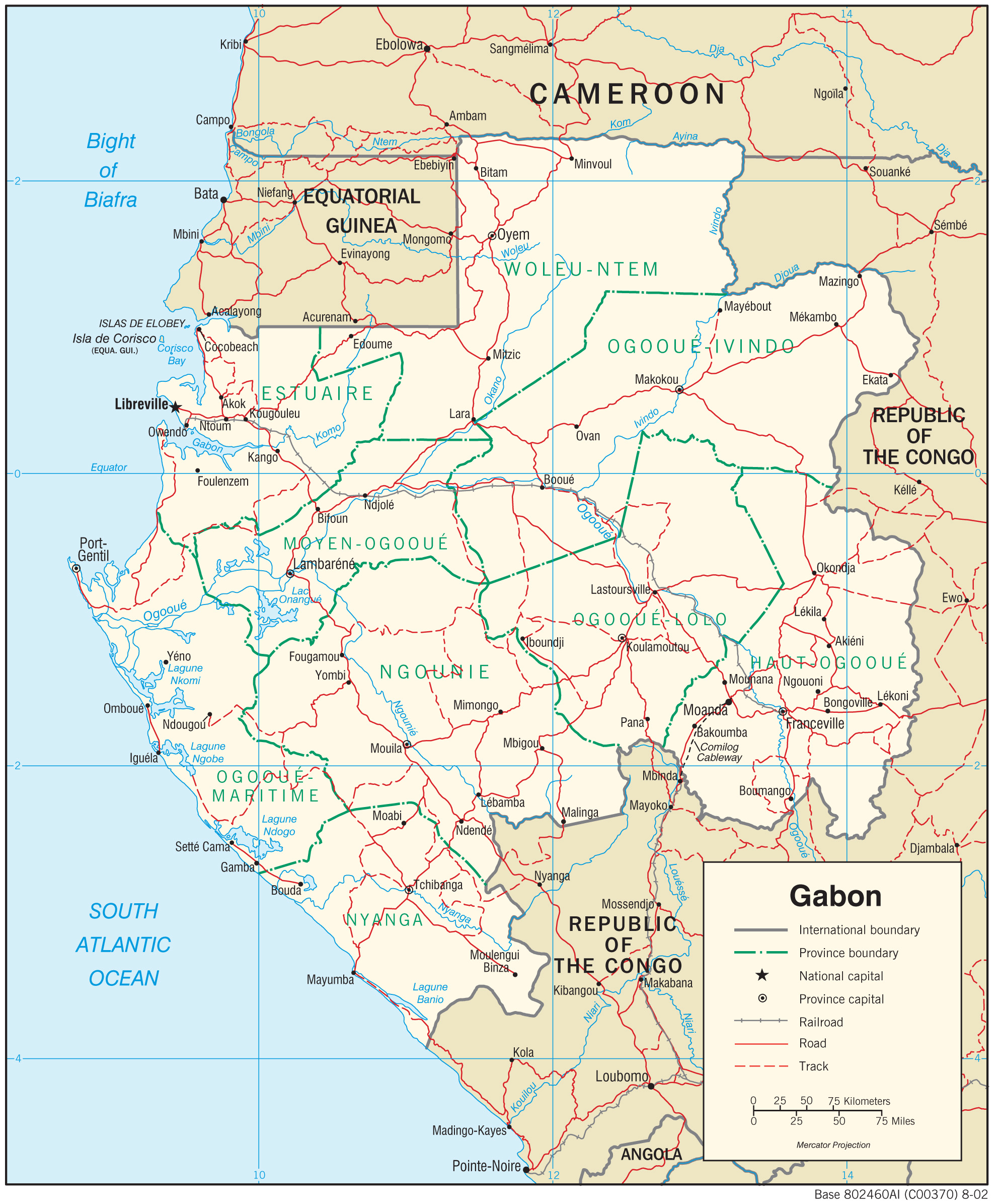 map Gabon