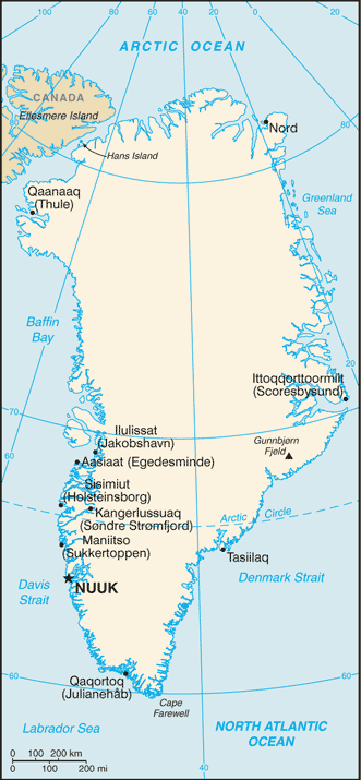 map Grönland