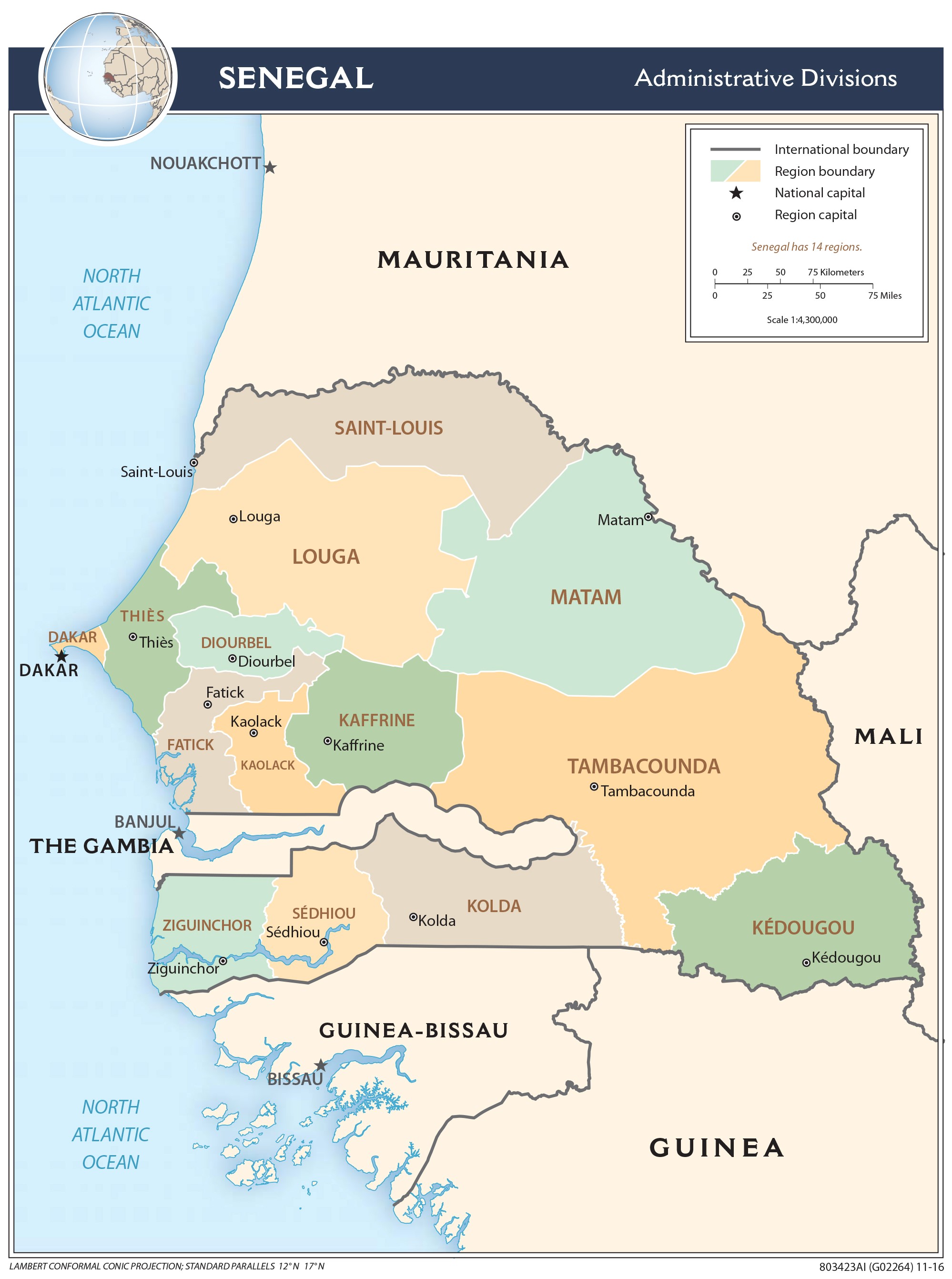 map Senegal