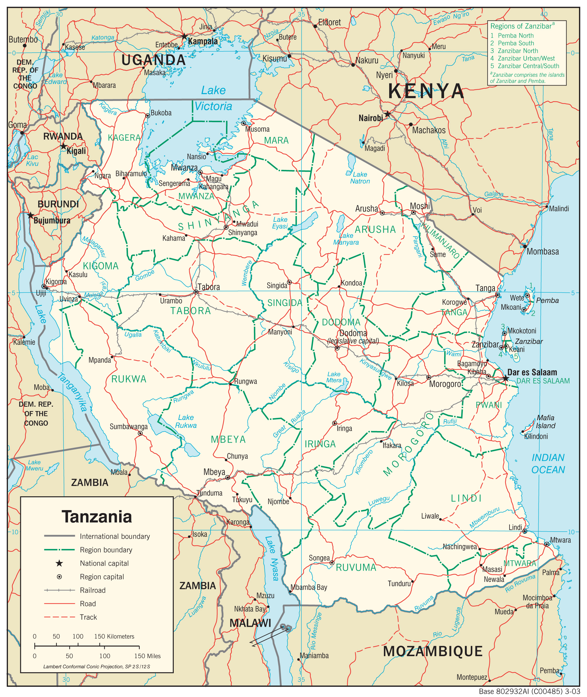 map Tanzanya