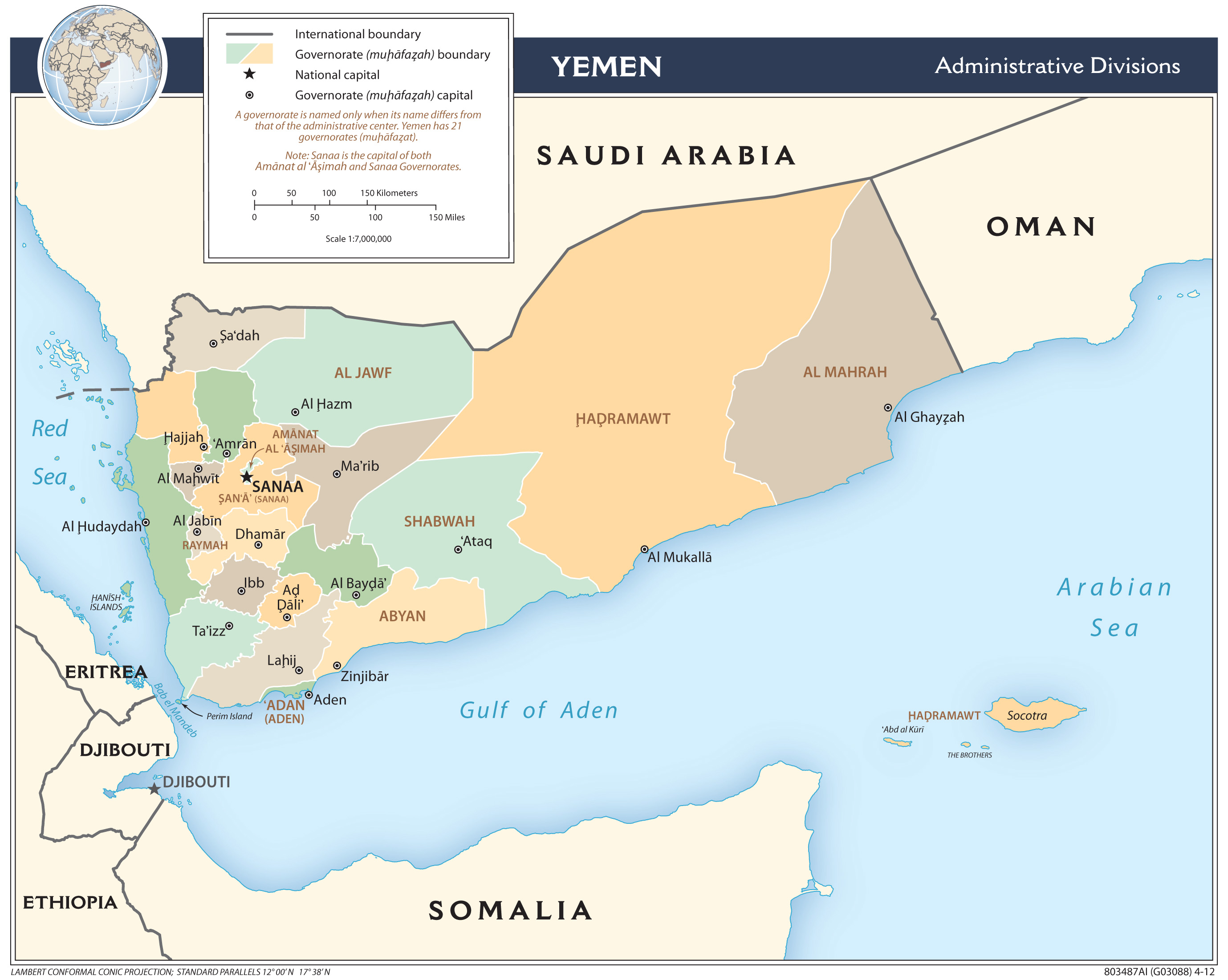 map Yemen